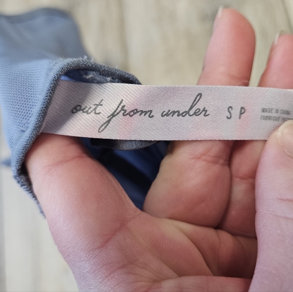 Urban Outfitters Out From Under Modern Love Corset Bra Top Blue Women's Small - Picture 8 of 9